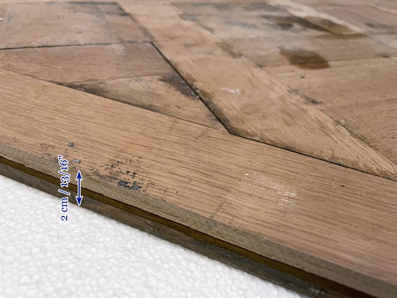 Batch of about 30 m² of 18th century style Versailles oak parquet flooring-7