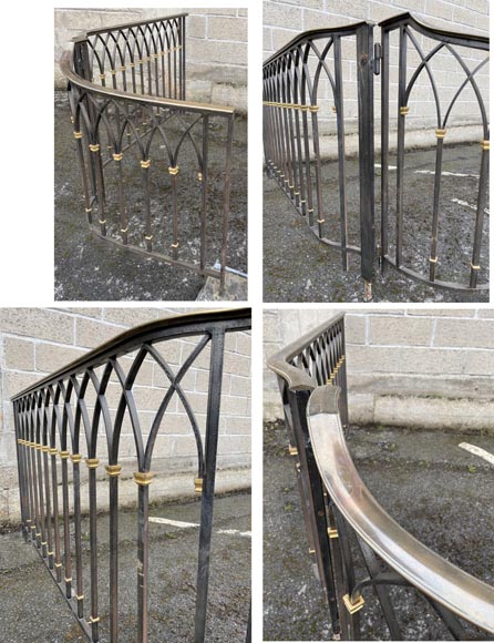 Art Deco wrought iron handrail -2