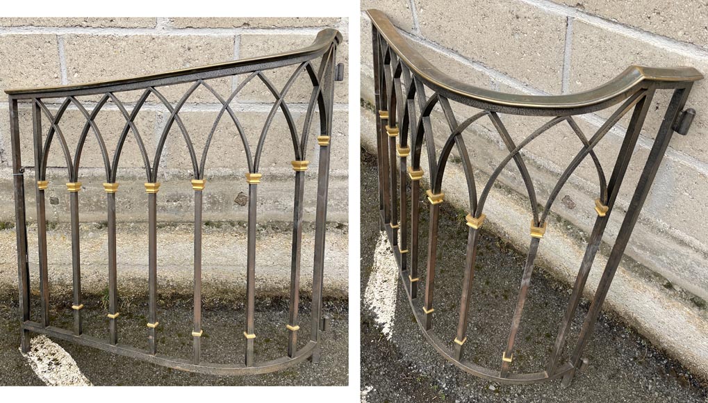 Art Deco wrought iron handrail -7