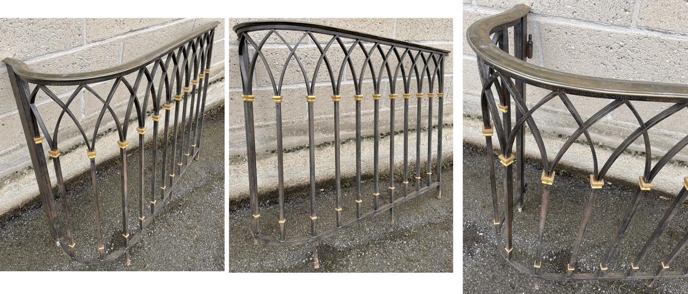 Art Deco wrought iron handrail -8