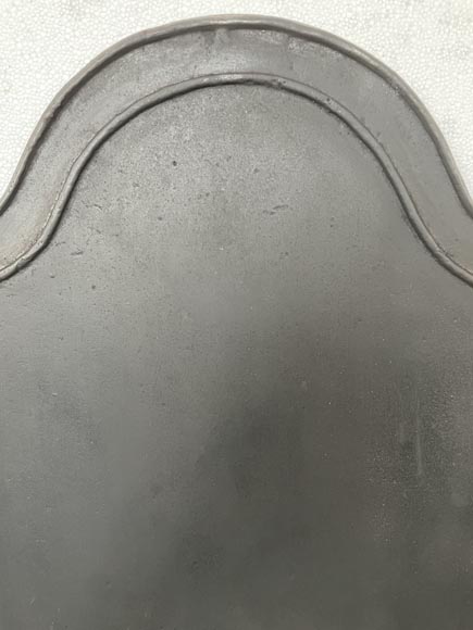 Cast iron fireback without decoration -1