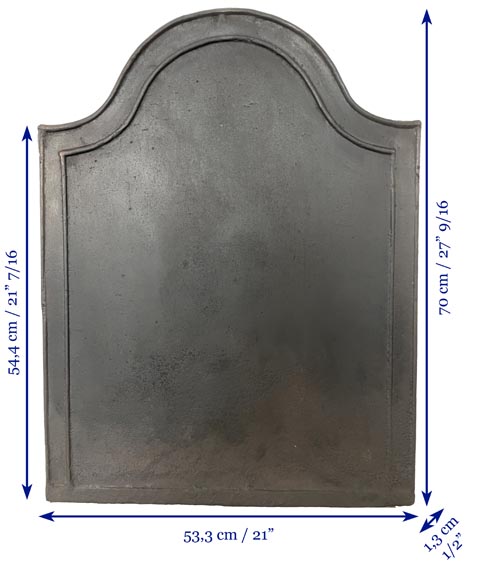 Cast iron fireback without decoration -7