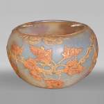 Daum Nancy — “Maple Leaves” Art Nouveau Acid-Etched Glass Vase