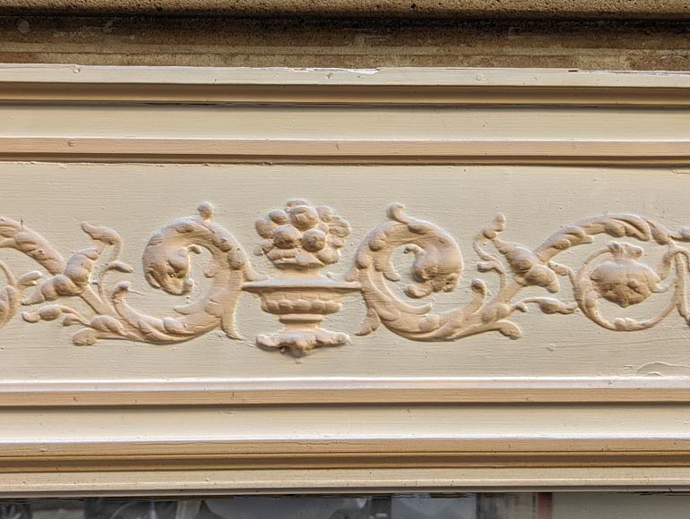 Trumeau in stucco and painted wood in the Louis XVI style-1