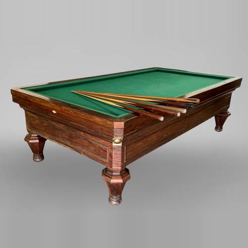 BRUNSWICK COMPANY, imposing French billiard table in veneer