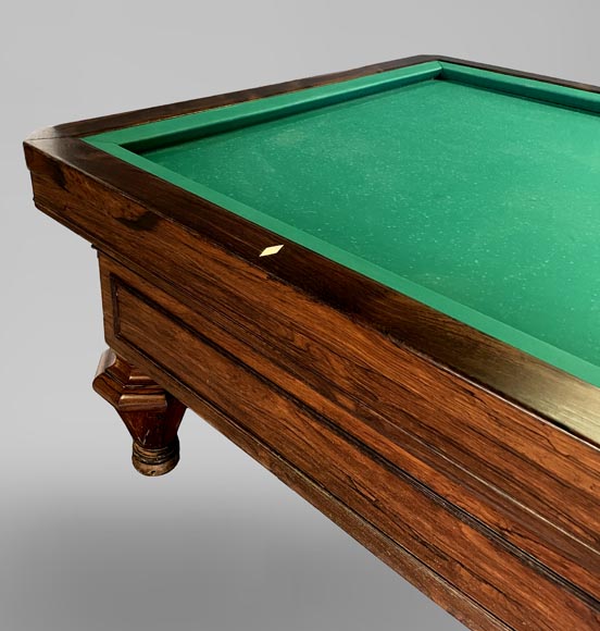 BRUNSWICK COMPANY, imposing French billiard table in veneer-2