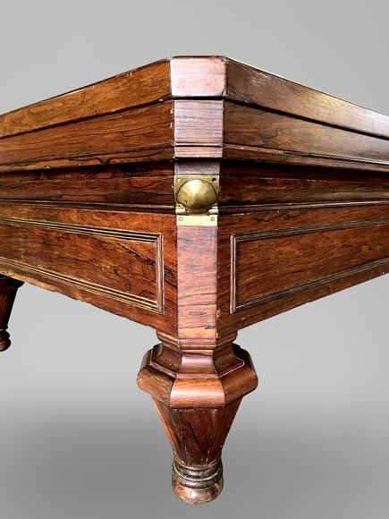 BRUNSWICK COMPANY, imposing French billiard table in veneer-4