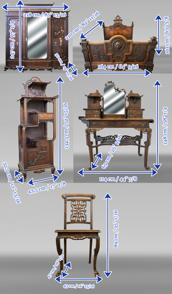 Gabriel VIARDOT, Japanese-style bedroom furniture set Gabriel VIARDOT, Japanese-style bedroom furniture set-24