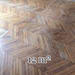 12 m² lot of herringbone parquet