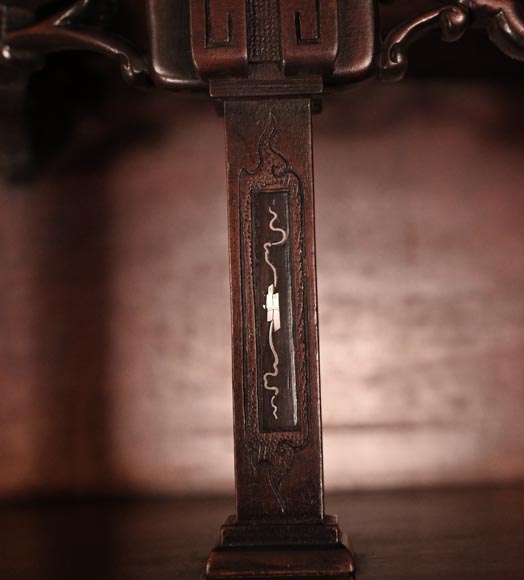 Japanese Half-Moon Display Cabinet, late 19th century-7