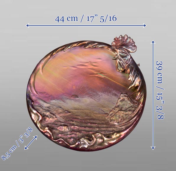 JÉRÔME MASSIER – Iridescent dish, L’Aurore JÉRÔME MASSIER – Iridescent dish, L’Aurore-8