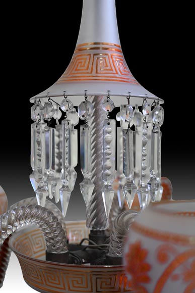 BACCARAT, Neo-Greek Crystal Chandelier with Five Lights, after 1875-5