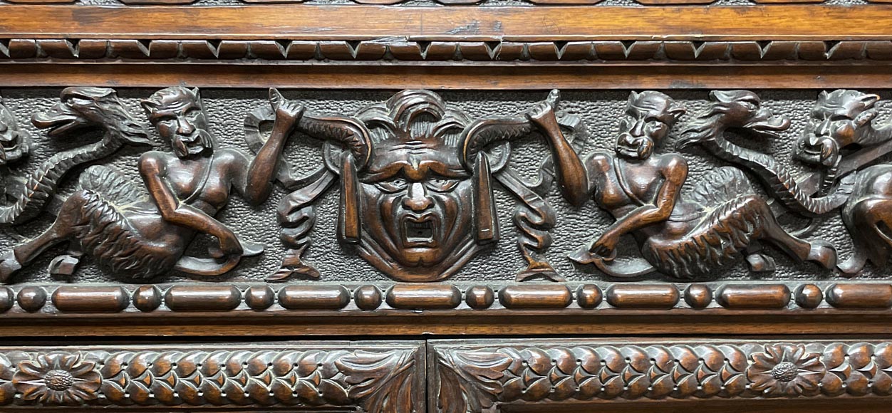 Neo-Renaissance cabinet, Napoleon III era Neo-Renaissance cabinet, Napoleon III era-3