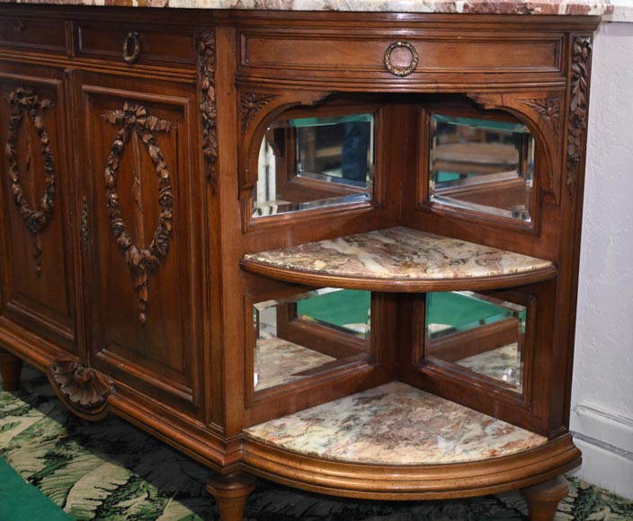 Louis XVI style dining room carved in walnut wood-16