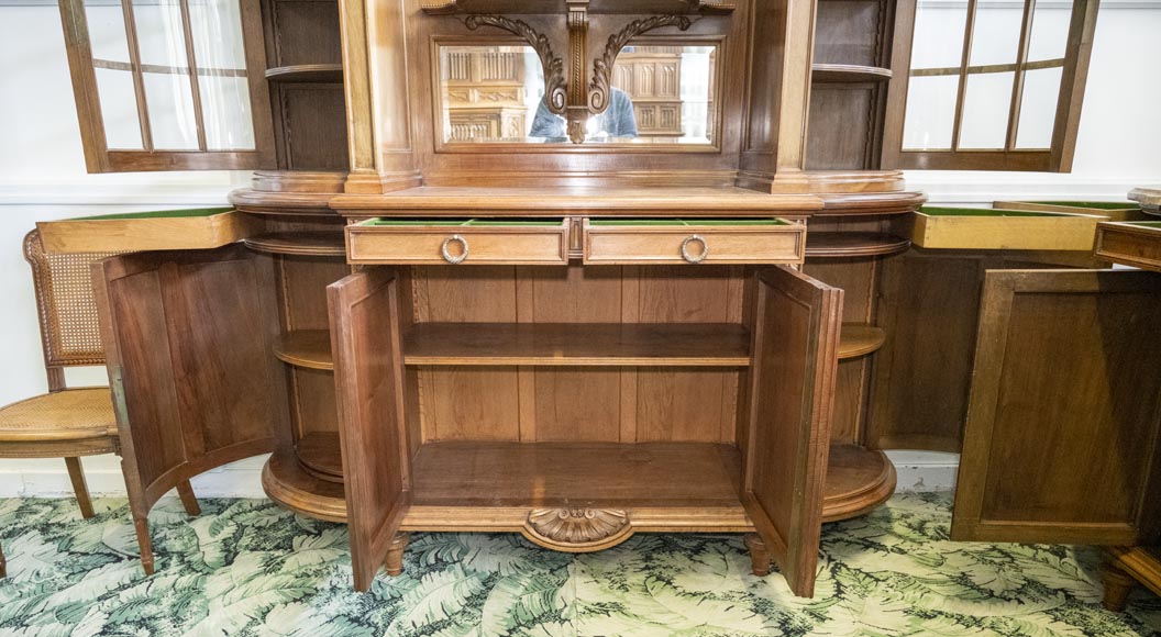 Louis XVI style dining room carved in walnut wood-20