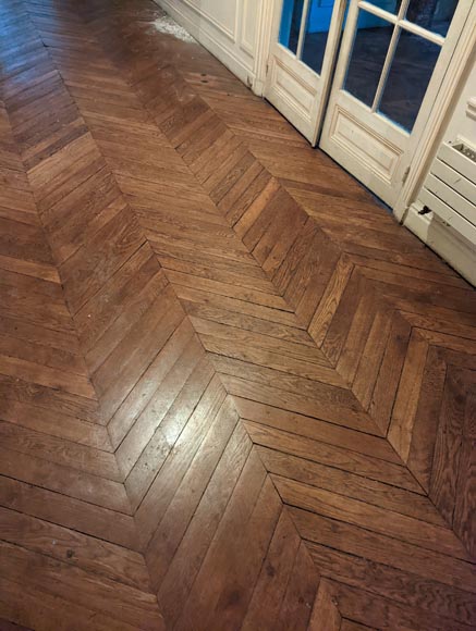 18 m² lot of point de Hongrie parquet flooring-1