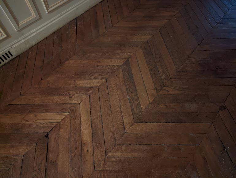 18 m² lot of point de Hongrie parquet flooring-2