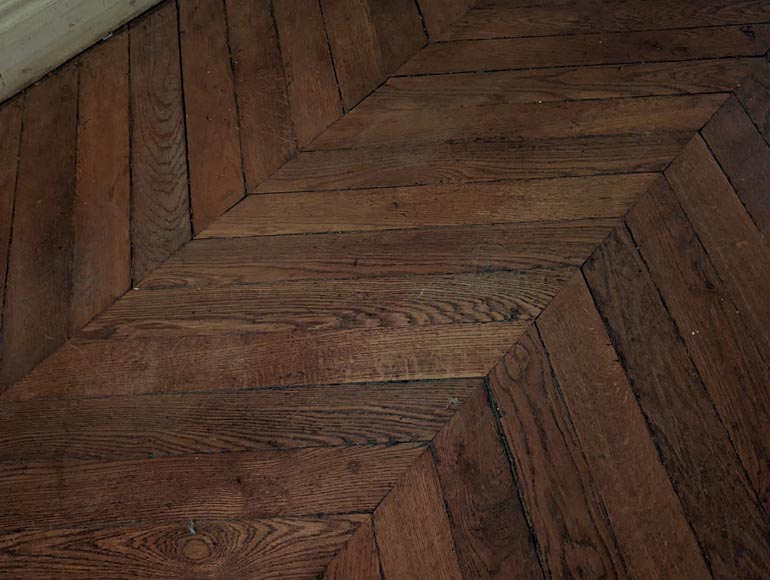 18 m² lot of point de Hongrie parquet flooring-5