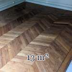 13 m² lot of herringbone parquet