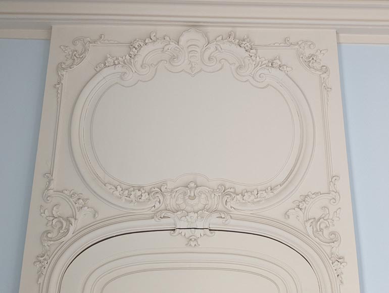 Set of 3 Louis XV style doors with door tops-3