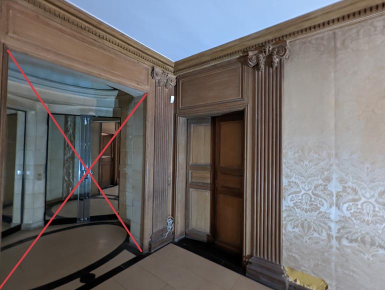 Panneling, Set of Carved Oak Ionic Pilasters, 19th Century-3