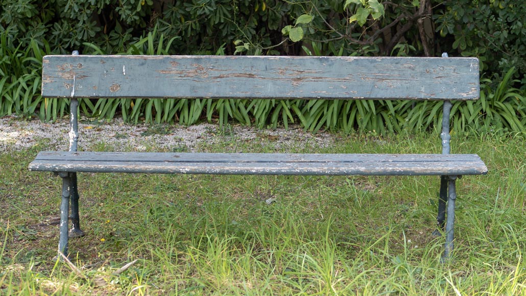 Denonvilliers cast iron garden bench, circa 1894-2