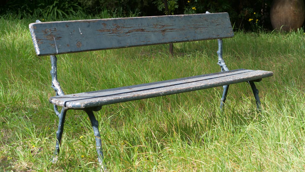 Denonvilliers cast iron garden bench, circa 1894-3