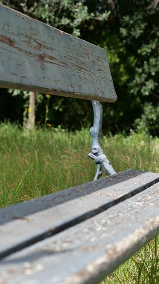 Denonvilliers cast iron garden bench, circa 1894-5