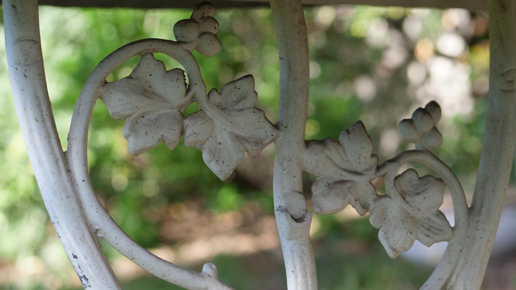 Cast iron garden table, late 20th century-3