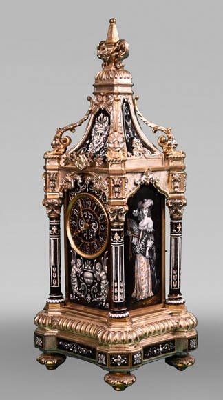 Paul SOYER, Renaissance-Style Clock Set, circa 1875-2