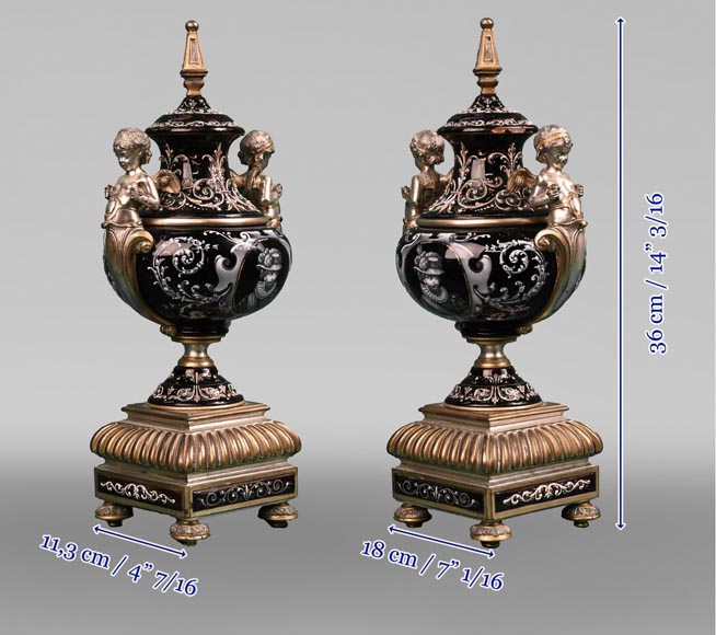 Paul SOYER, Renaissance-Style Clock Set, circa 1875-15