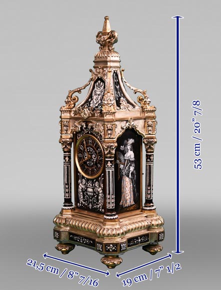 Paul SOYER, Renaissance-Style Clock Set, circa 1875-16