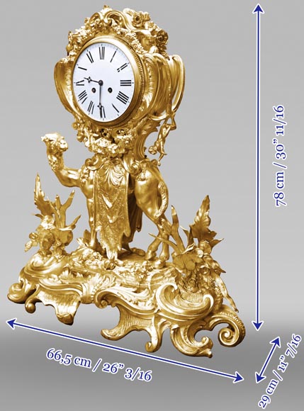 Rococo-style dromedary clock-13