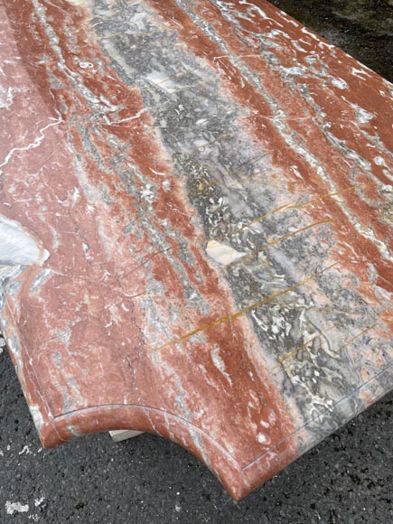 Marble table with dolphin legs-6