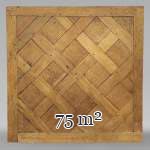 Batch of about 75 m² of Versailles oak parquet, 18th century