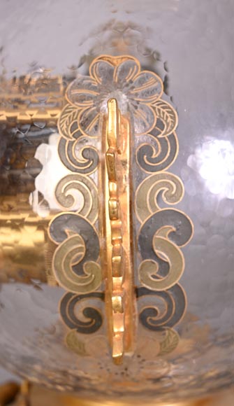 L’Escalier de CRISTAL – Japonist Glass Clock in the Shape of a Sphere Emerging from a Lotus Flower-10
