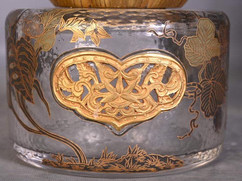 L’Escalier de CRISTAL – Japonist Glass Clock in the Shape of a Sphere Emerging from a Lotus Flower-13