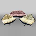 SCHMIEDER – “Brasilia” Seating Set: Sofa and Pair of Armchairs, Sweden, 1960