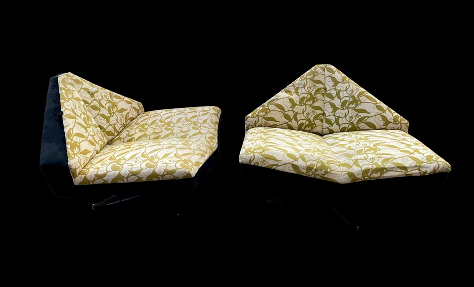 SCHMIEDER – “Brasilia” Seating Set: Sofa and Pair of Armchairs, Sweden, 1960-4