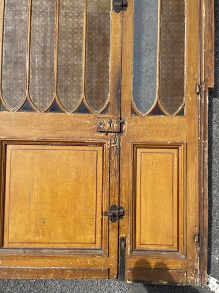 Pair of Triple Doors with Glazed Frame – Circa 1900 Pair of Triple Doors with Glazed Frame – Circa 1900-5