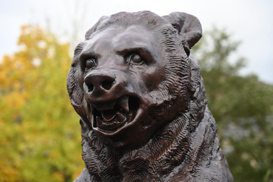 Joseph Simon Volmar (Berne, 1796-1865), Pair of bears in cast iron-10