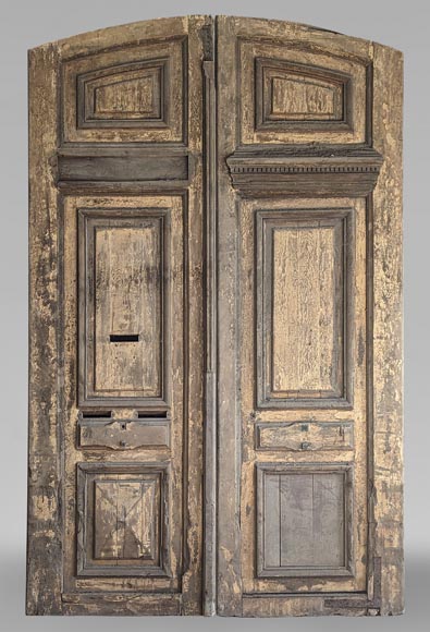 Large oak double door-0