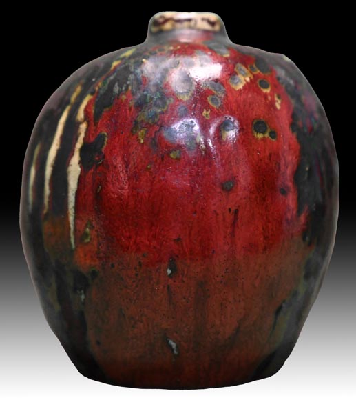 Pierre-Adrien Dalpayrat, Small Glazed Stoneware Vase, late 19th century-2