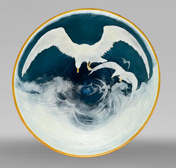 Gallé Establishments, Seagull Plate, between 1918 and 1936-0