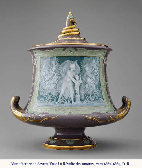 Sèvres Manufacture, Cubiform Vase with Tightrope Dancers, 1867-1869-17