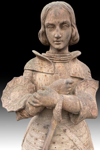 Marie d'ORLÉANS (after), Statue of Joan of Arc in cast iron, after 1837-1