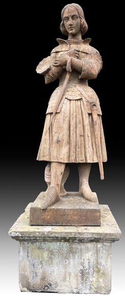 Marie d'ORLÉANS (after), Statue of Joan of Arc in cast iron, after 1837-2