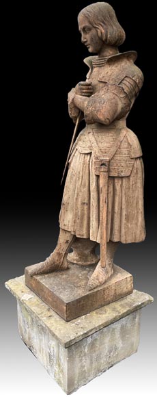 Marie d'ORLÉANS (after), Statue of Joan of Arc in cast iron, after 1837-5