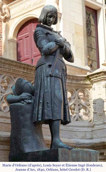 Marie d'ORLÉANS (after), Statue of Joan of Arc in cast iron, after 1837-15