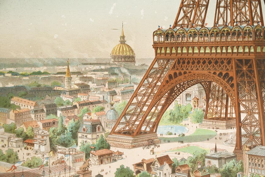 Louis TAUZIN, CHAMPENOIS et Cie, The Eiffel Tower, circa 1889-2